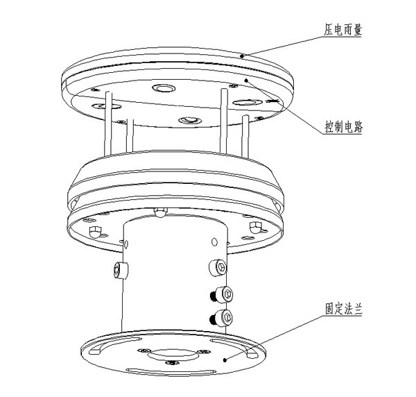 金屬款壓電雨量傳感器 金屬款壓電雨量傳感器